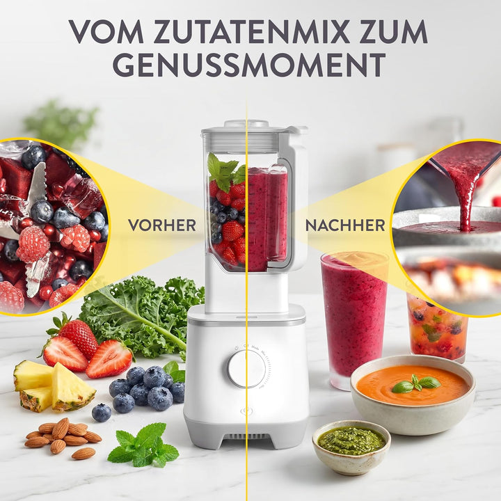 SPRINGLANE Hochleistungsmixer Hanno 2000 W, 32.000 U/min, 4 Programme, Selbstreinigungsfunktion, Sta
