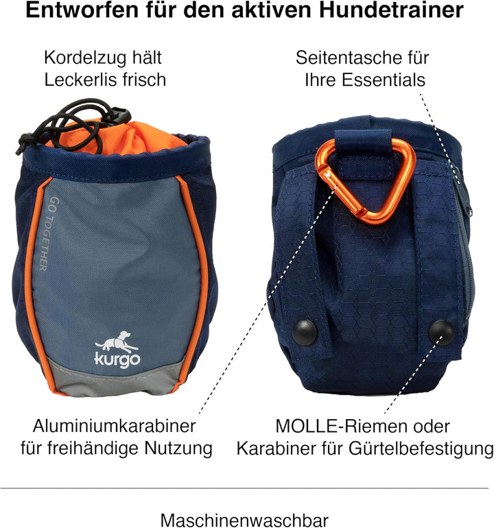 Kurgo Go Stuff-It Futterbeutel, Hält Hunde-Leckerlis frisch, Ideal für Hundetrainings, 11 cm breite