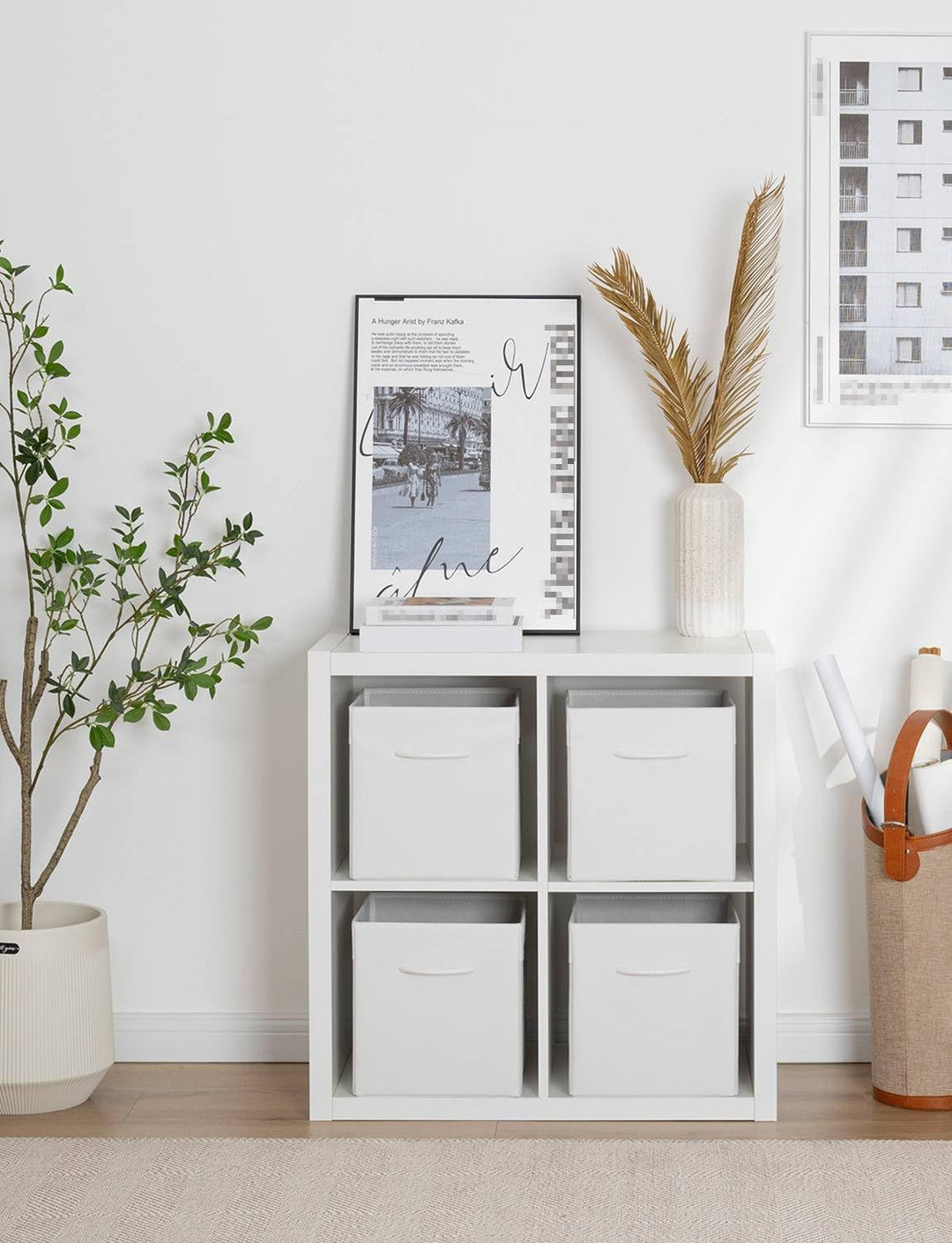 StorageWorks Aufbewahrungswürfel, 27 × 27 cm Körbe Aufbewahrung für Kallax Regal, Aufbewahrungsboxen