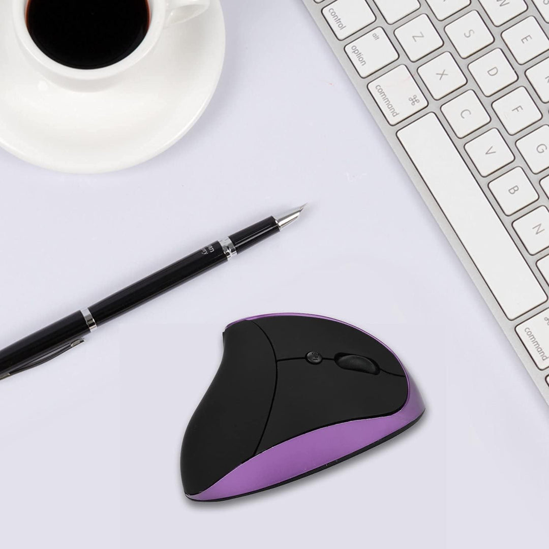 Ergonomische Maus, kabellose 2,4 G hochpräzise wiederaufladbare ergonomische vertikale Maus, Einstel