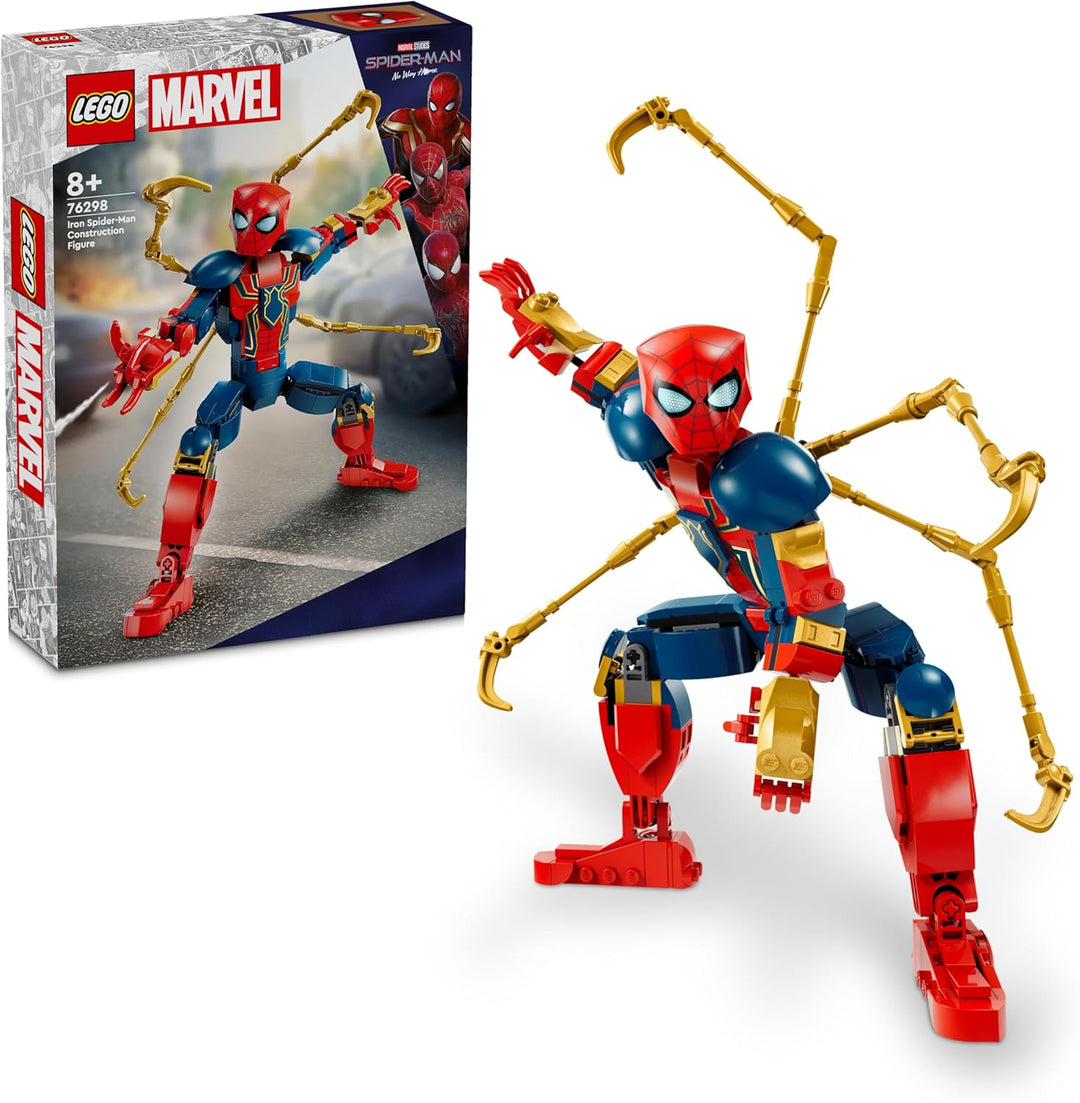 LEGO Marvel Iron Spider-Man Baufigur, Superhelden-Actionspielzeug für Kinder ab 8 Jahren, Jungen & M