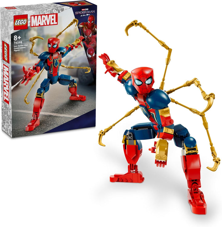 LEGO Marvel Iron Spider-Man Baufigur, Superhelden-Actionspielzeug für Kinder ab 8 Jahren, Jungen & M
