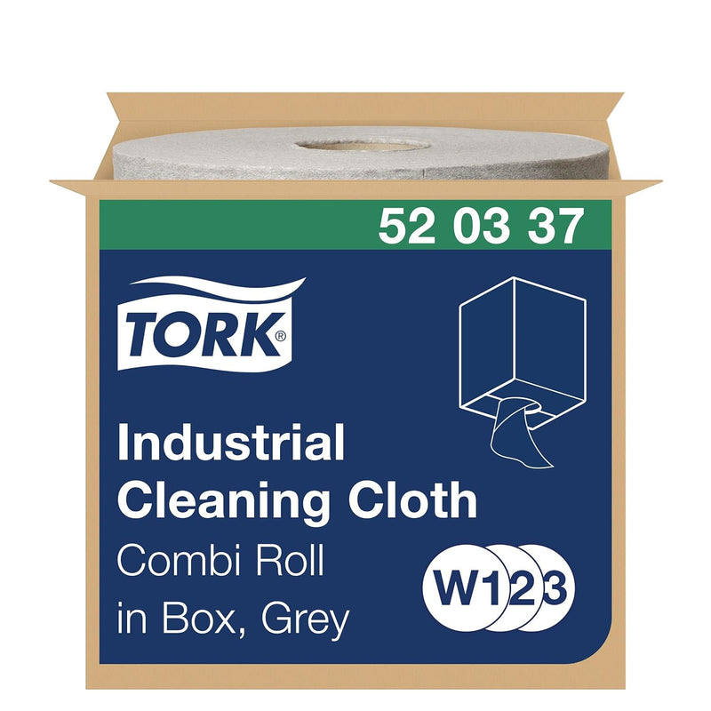 Tork Industrie Reinigungstücher Grau W1/2/3, Wiederverwendbar, 1 × 390 Tücher, 520337 Grau 1 x 148,2