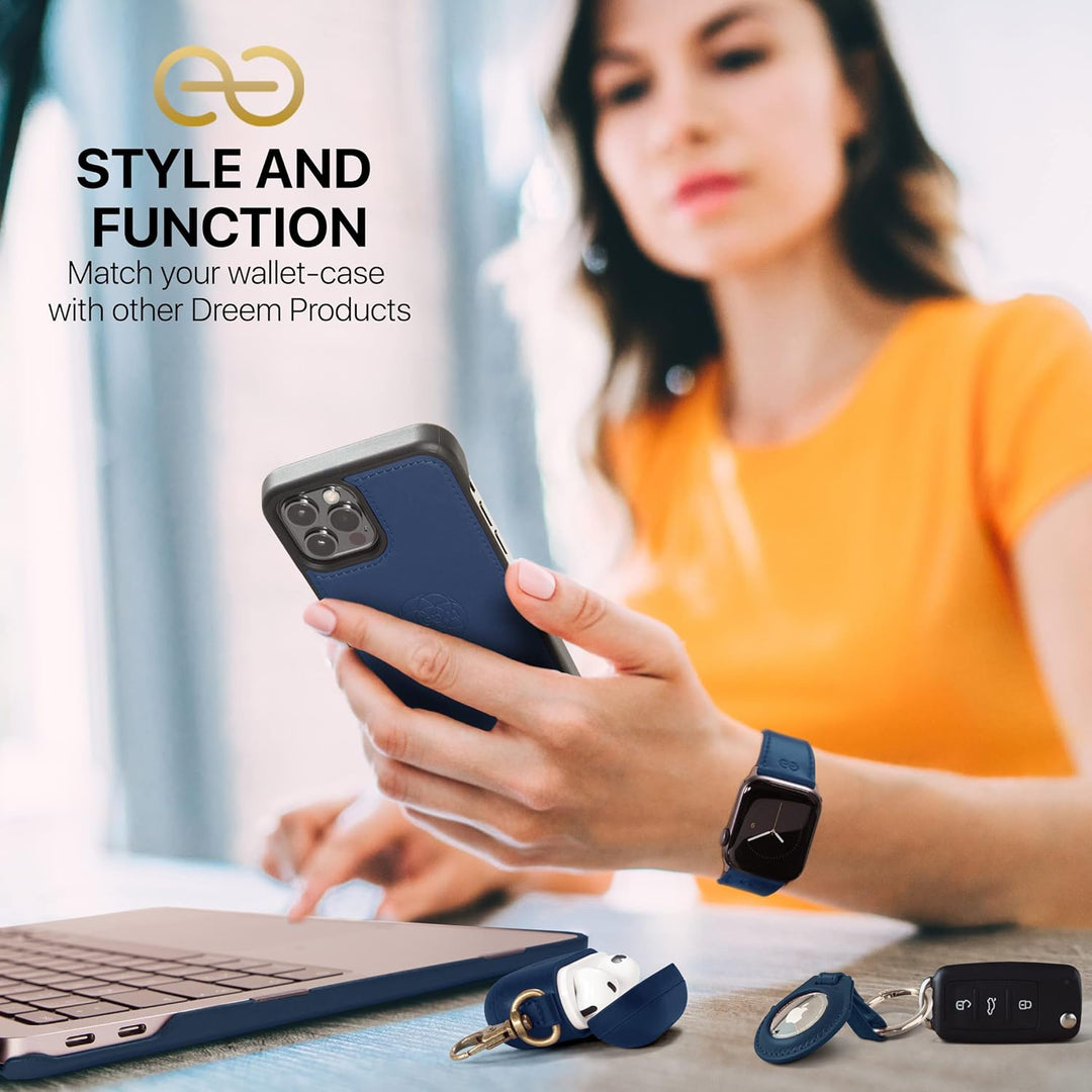Dreem Fibonacci iPhone 14 Pro Geldbörsen-Hülle / 2-in-1 Stossfestes MagSafe Case und abnehmbares Lux
