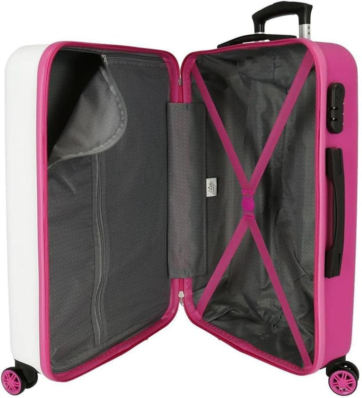 Disney Have A Good Time Minnie So schönes Kofferset Pink 55/65 cm Starres ABS Seitliches Zahlenschlo