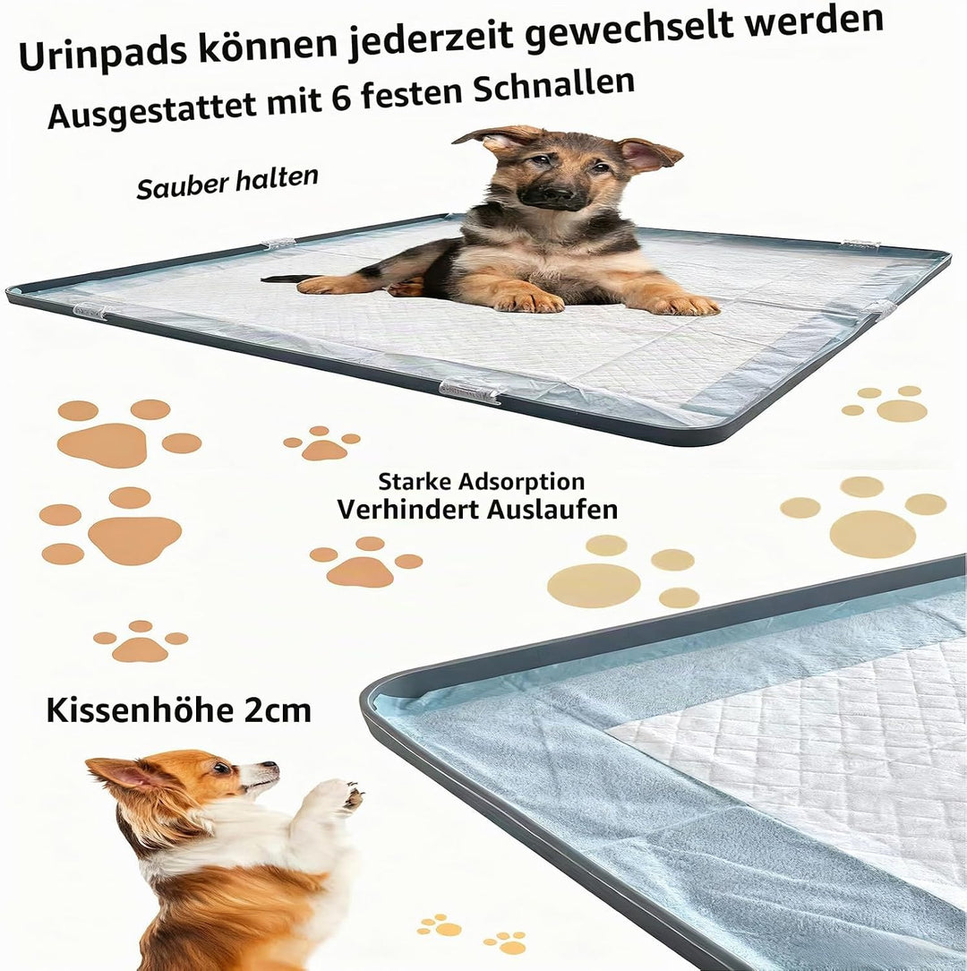 Waschbare Haustier Pads für Hunde und Welpen - Wiederverwendbare Silikon Urinmatte für Puppy, Mehrzw