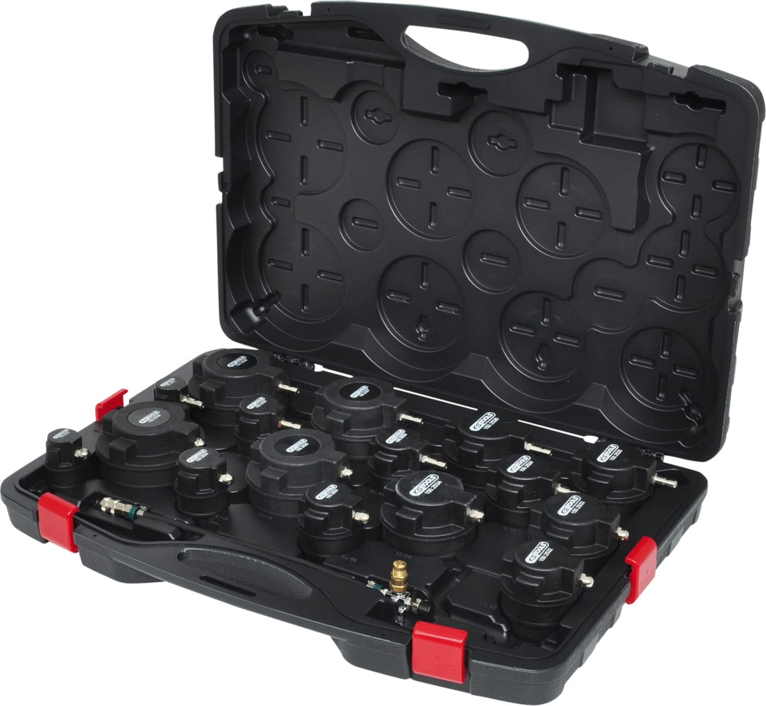 KS Tools 150.2520 Turbolader-Ladeluft-System-Prüfkoffer-Satz, 17-tlg