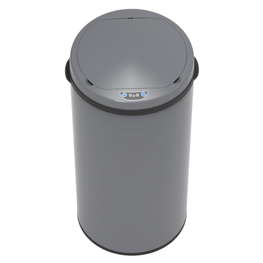 SVITA Sensor-Mülleimer 42L Stahl mit Sensor Elektrischer Abfalleimer Küche Automatik Mülleimer Grau