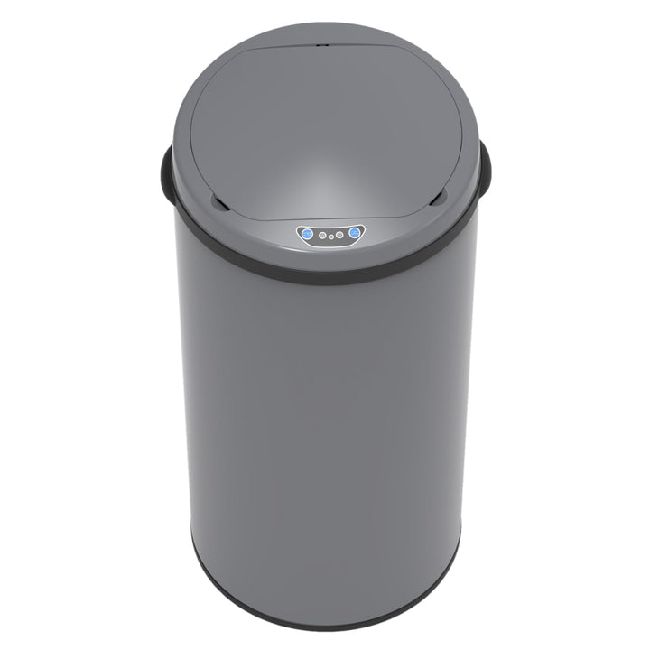 SVITA Sensor-Mülleimer 42L Stahl mit Sensor Elektrischer Abfalleimer Küche Automatik Mülleimer Grau