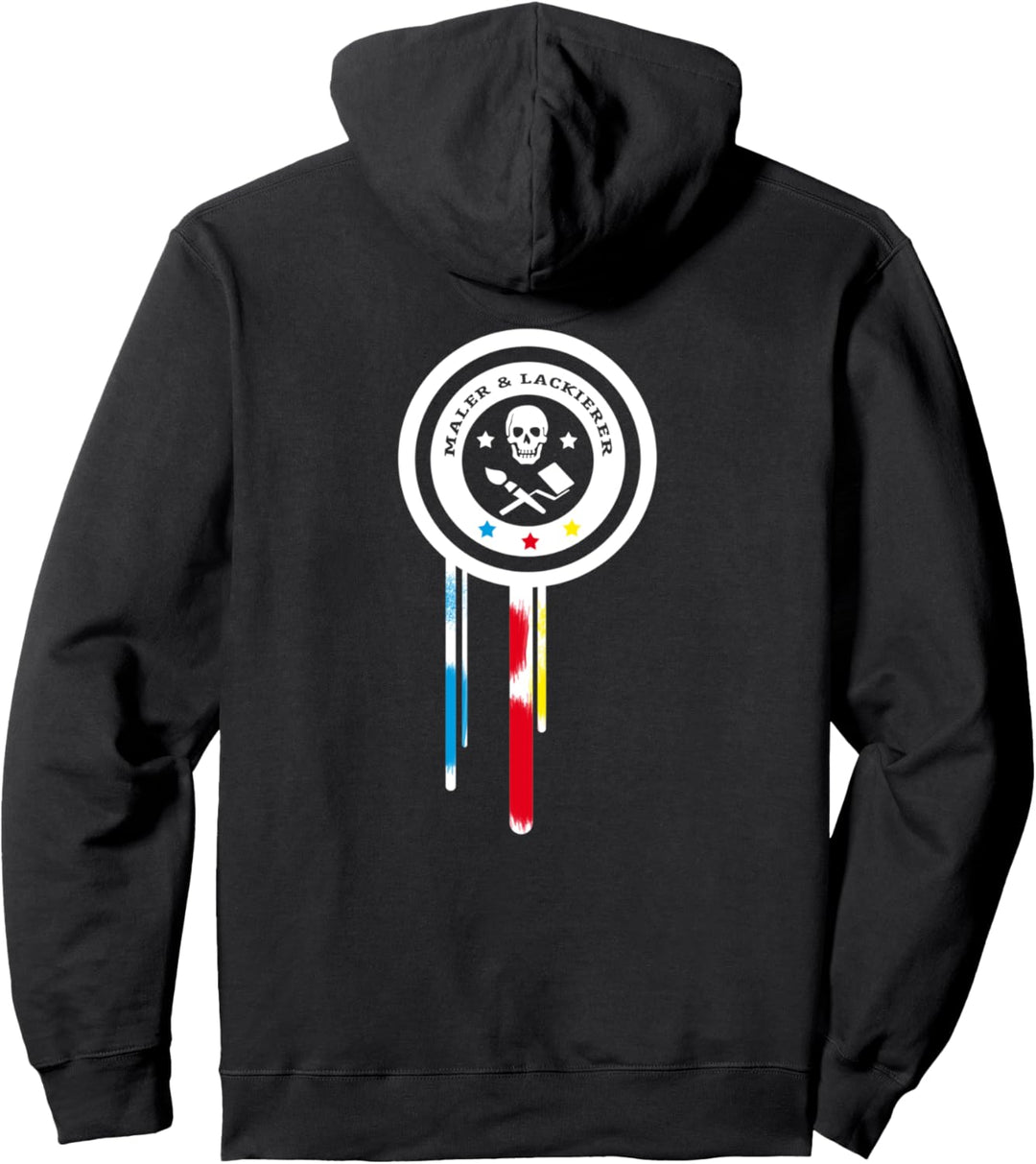 Maler Lackierer Malermeister Totenkopf Arbeitsbekleidung Pullover Hoodie