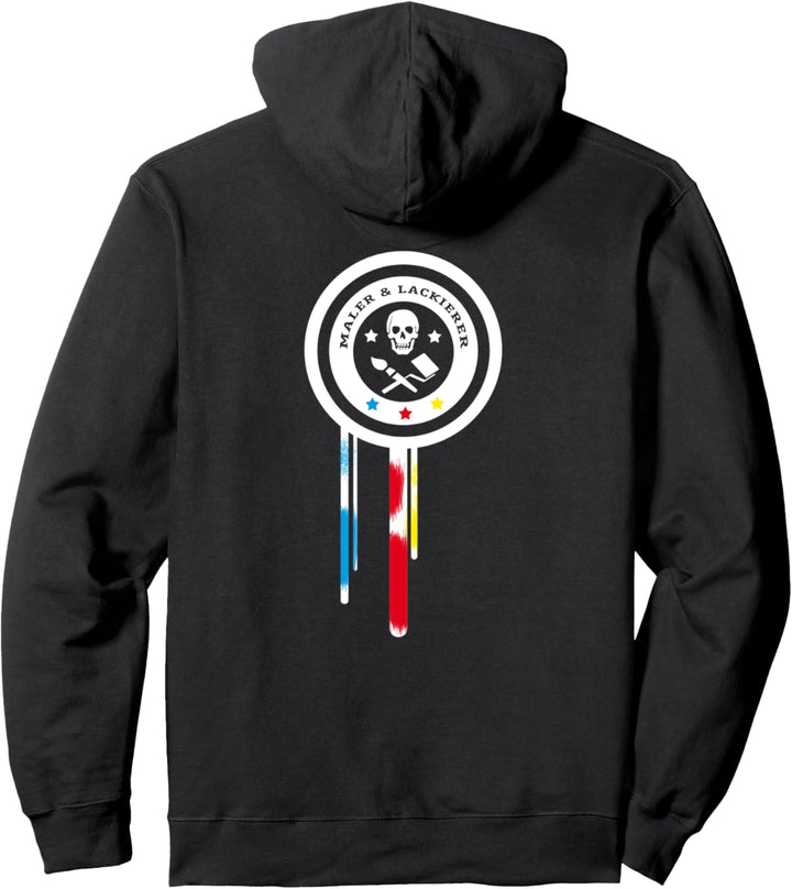 Maler Lackierer Malermeister Totenkopf Arbeitsbekleidung Pullover Hoodie