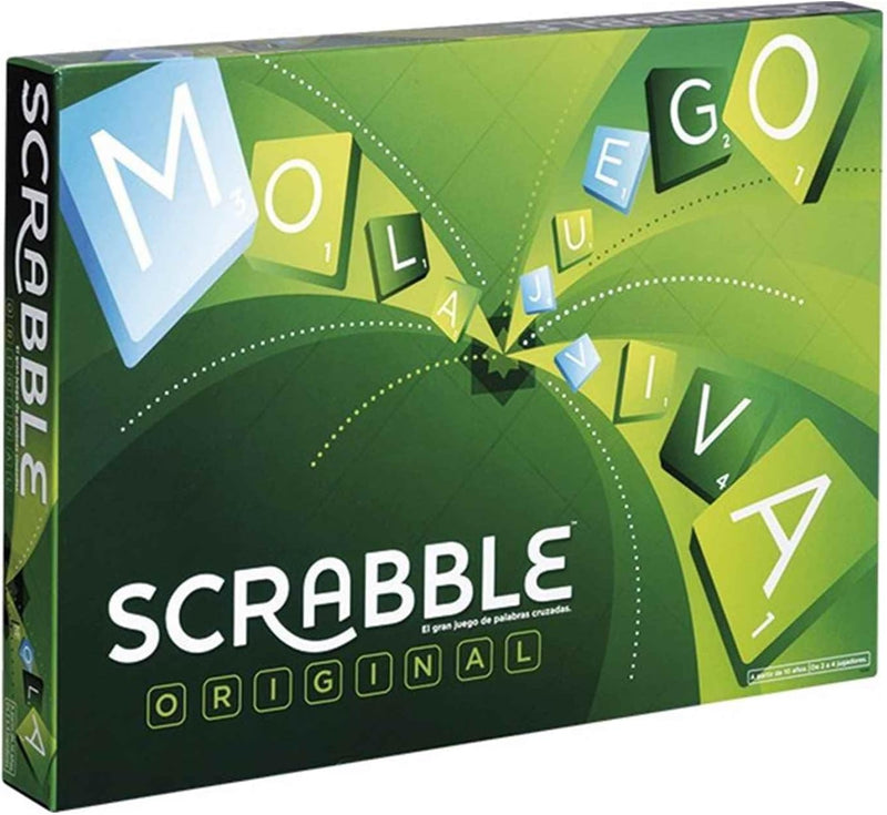 Mattel Games Scrabble Original, Spanische Version, Gesellschaftsspiel, Brettspiel, Familienspiel, De