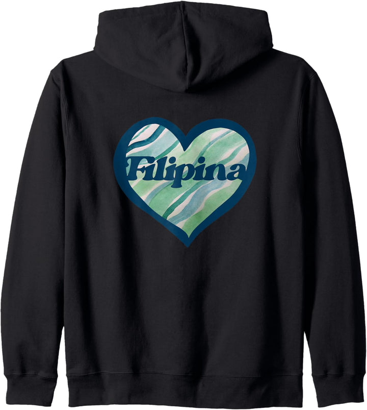 Filipina Proud Filipino Pinay design Philippines Kapuzenjacke
