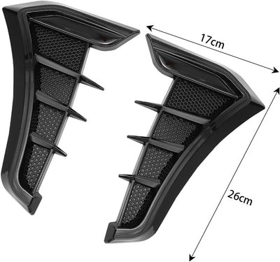 JNNJ 2Pcs Lufteinlass Schaufel Auto, Auto Lufteinlässe Aussen Dekorative, Auto Seite Luftstrom Kotfl