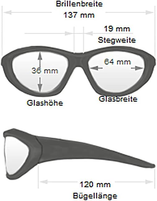 Chillout Rider® | beschlagfrei, winddicht, HLT® Kunststoff-Sicherheitsglas nach DIN EN 166 Bikerbril