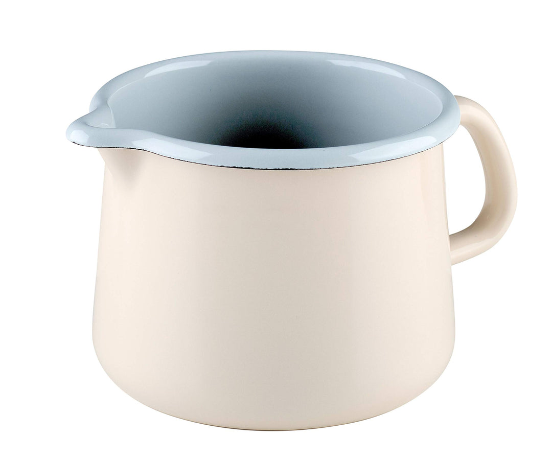 Riess, 0672-011, Schnabeltopf 12, NOUVELLE- AVORIO EXTRA STARK, Durchmessser 12 cm, Höhe 10.7 cm, In