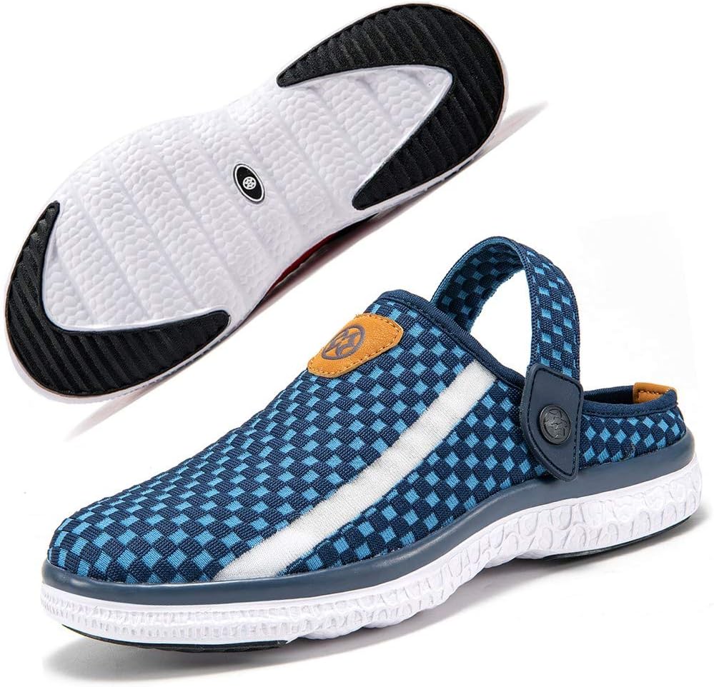 Unisex Clogs Hausschuhe Atmungsaktiv Mesh Pantoletten Sommer Beach Freizeit Schuhe rutschfest Weiche