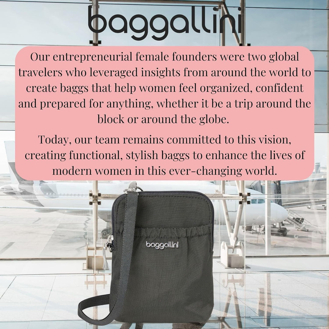 Baggallini Bryant Smartphone-Tasche und Geldbörse – leicht, wasserabweisend, Reisetasche mit RFID-Sc