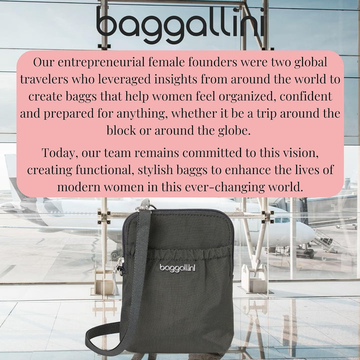 Baggallini Bryant Smartphone-Tasche und Geldbörse – leicht, wasserabweisend, Reisetasche mit RFID-Sc