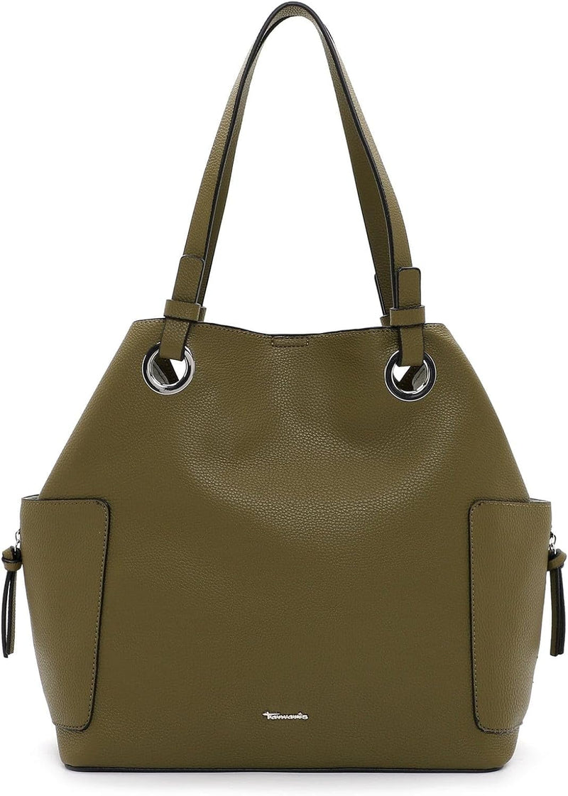 Tamaris Shopper Gloria 31481 Damen Handtaschen Uni Einheitsgrösse Khaki 910, Einheitsgrösse Khaki 91