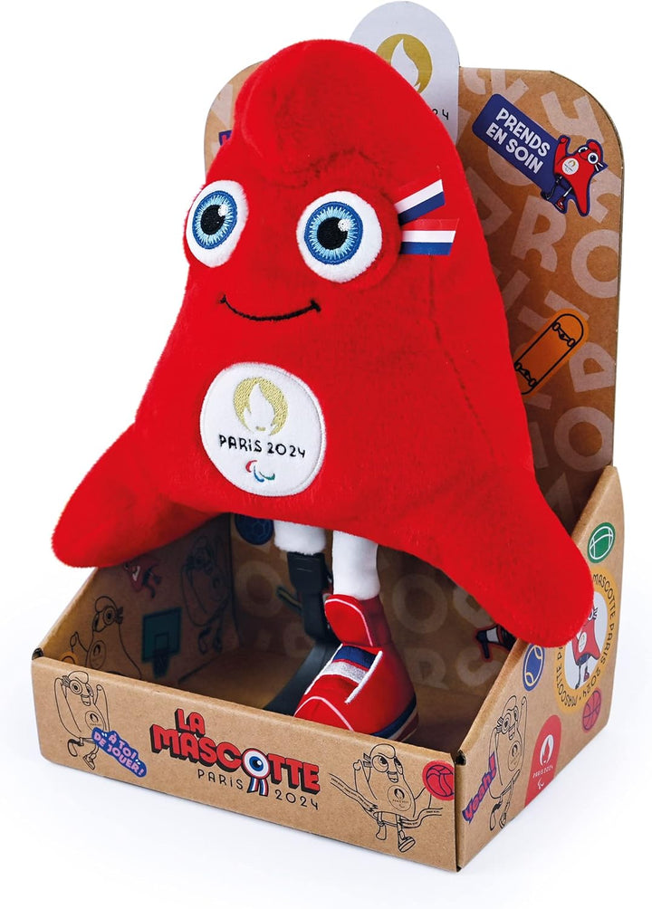 Doudou et Compagnie JO2501 Phryge, Bonnet phrygien Maskottchen para 28 cm – Display, rot, 28