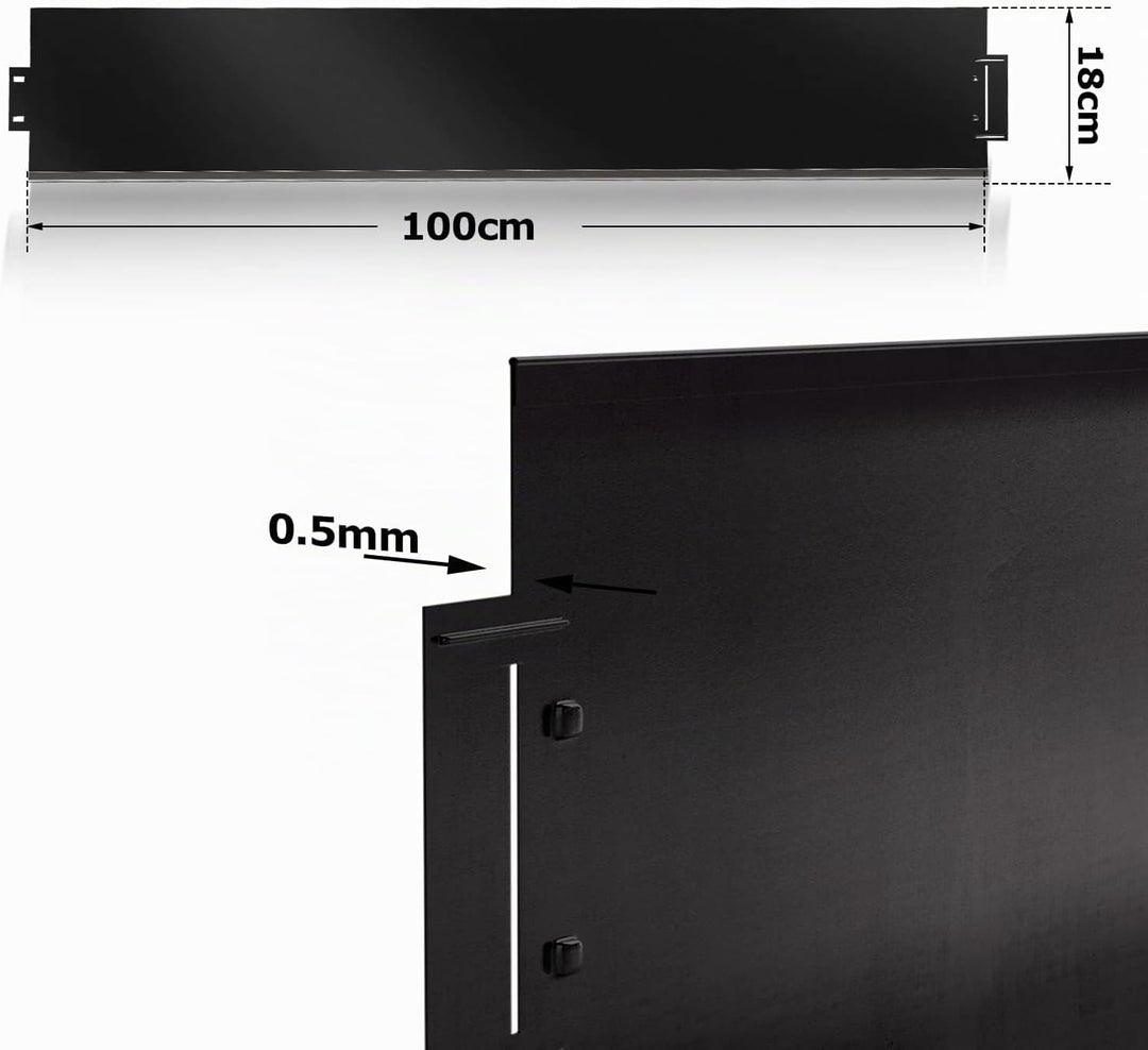 Vigevee Rasenkante verzinkt Metall, 5m 10m 15m 20m 25m 30m 35m 40m 45m 50m 100x15cm oder 100x18cm Be