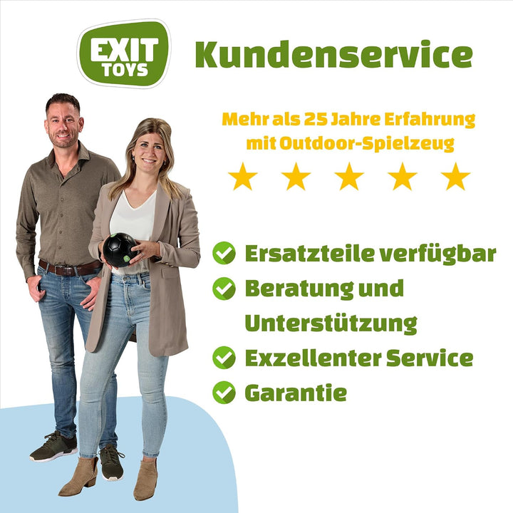 EXIT Toys Scala Aluminium Fussballtor - Fussballtor für Kinder - Leichtgewicht - Bärenstark - Hochwe