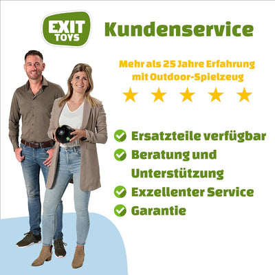 EXIT | Hochwertige Fussballtore aus Stahl - Enthält eine Trainingswand und EIN stabiles Verankerungs