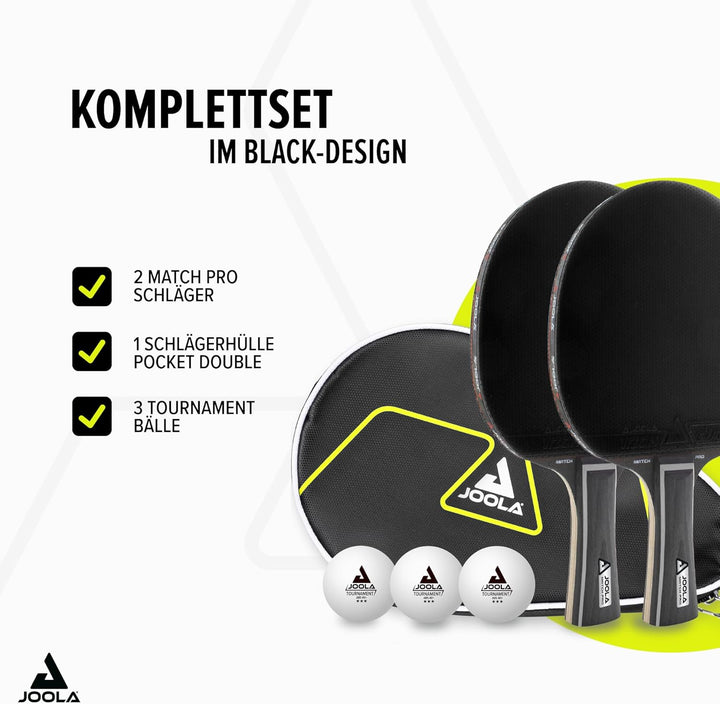 JOOLA Tischtennis Set inklusive Tischtennisschläger, Tischtennisbälle, Tischtennishülle, Tischtennis