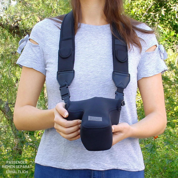USA GEAR DSLR Kameratasche Klein für Spiegelreflexkameras, SLR-Kamerahülle mit Neoprenschutz, Gürtel