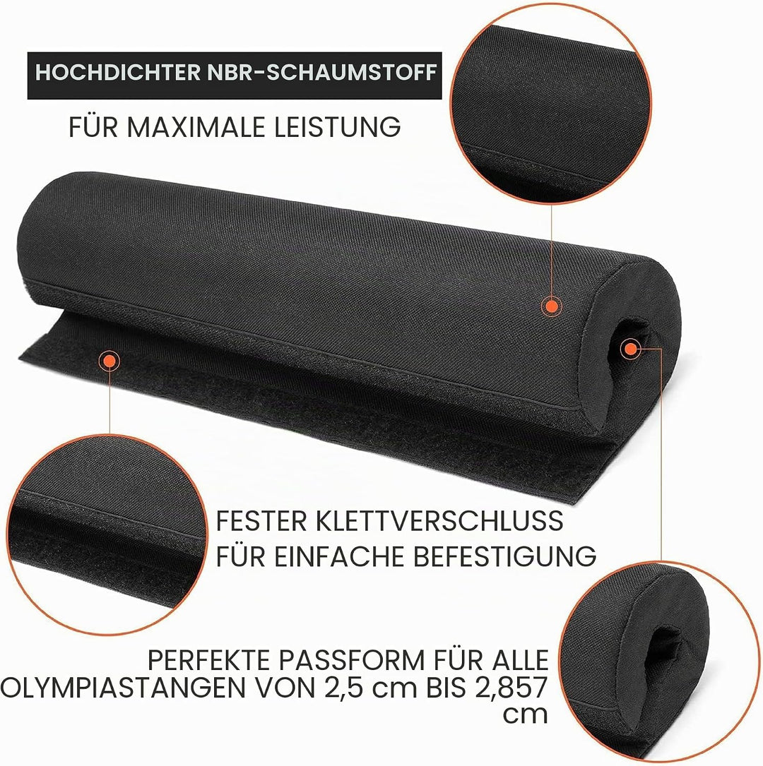 Yes4All Langhantel mit dickem Schaumstoff und Nylonpolster, Schulterpolster für Ausfallschritte, Kni