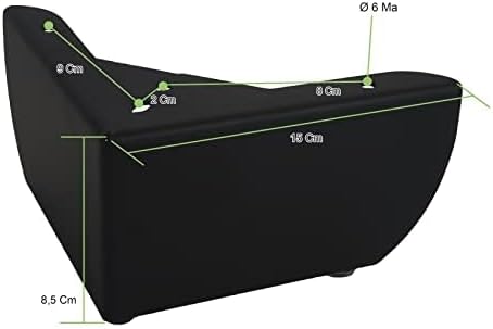 P17 | GROSSETO -Modell | 4 Fuss eingestellt +16 Schrauben | Glänzendes Chrom | Höhe 8,5 cm | Beine f