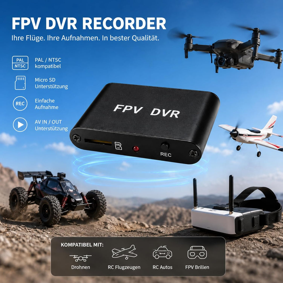 Q56D 1 Channel FPV DVR Video Capture 1CH Mini DVR Video Recorder Micro SD Card Video Foto Rekorder A