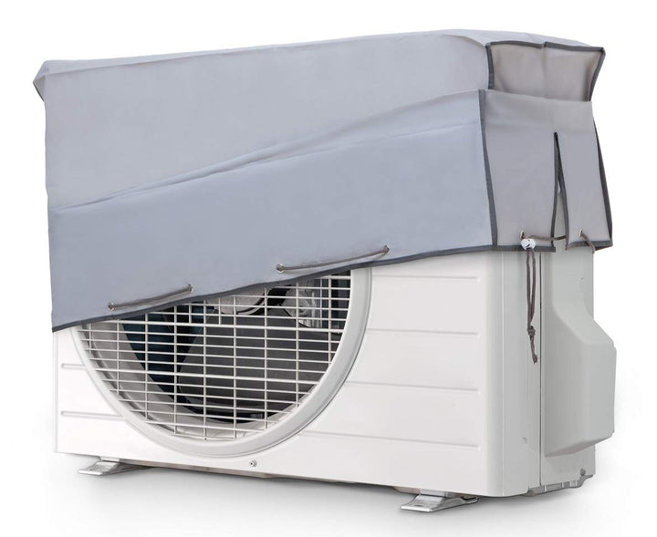 SMART-T-HAUS 7042005 Schutzhülle für Klimaanlagen, wasserdicht, doppeltes Gewebe und UV-Schutz, Grau