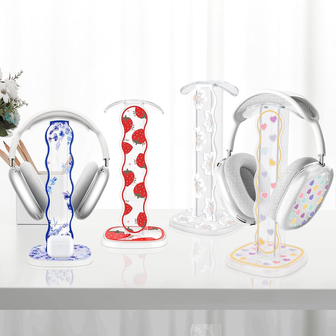Blumen Schutzhülle kompatibel mit Apple AirPods Max (2024/2020), Kopfhörerabdeckung Zubehör+Universa