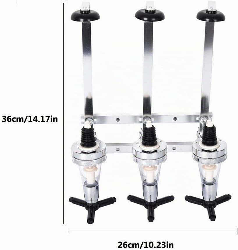 Ianulus An der Wand Montierter Weinspender, 3 Flaschen Weinspender, Weinspender, Bar Butler Flaschen