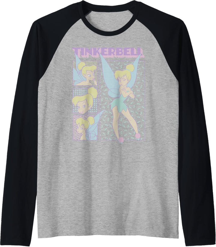 Disney Peter Pan Tinker Bell Retro Fade Raglan
