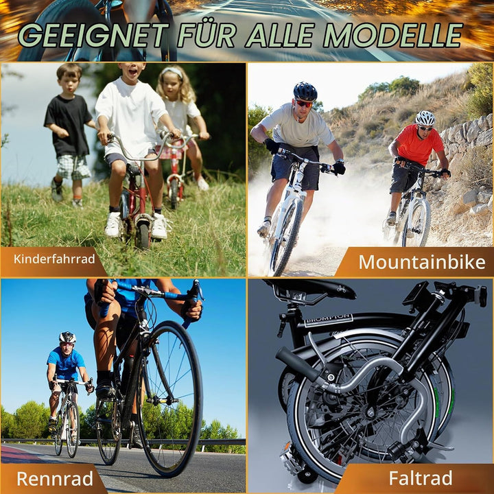 PYBTOOL Fahrradständer, Wandhalterung für Garagenfahrradständer, 6 Fahrradständer und 6 Helmhaken, M