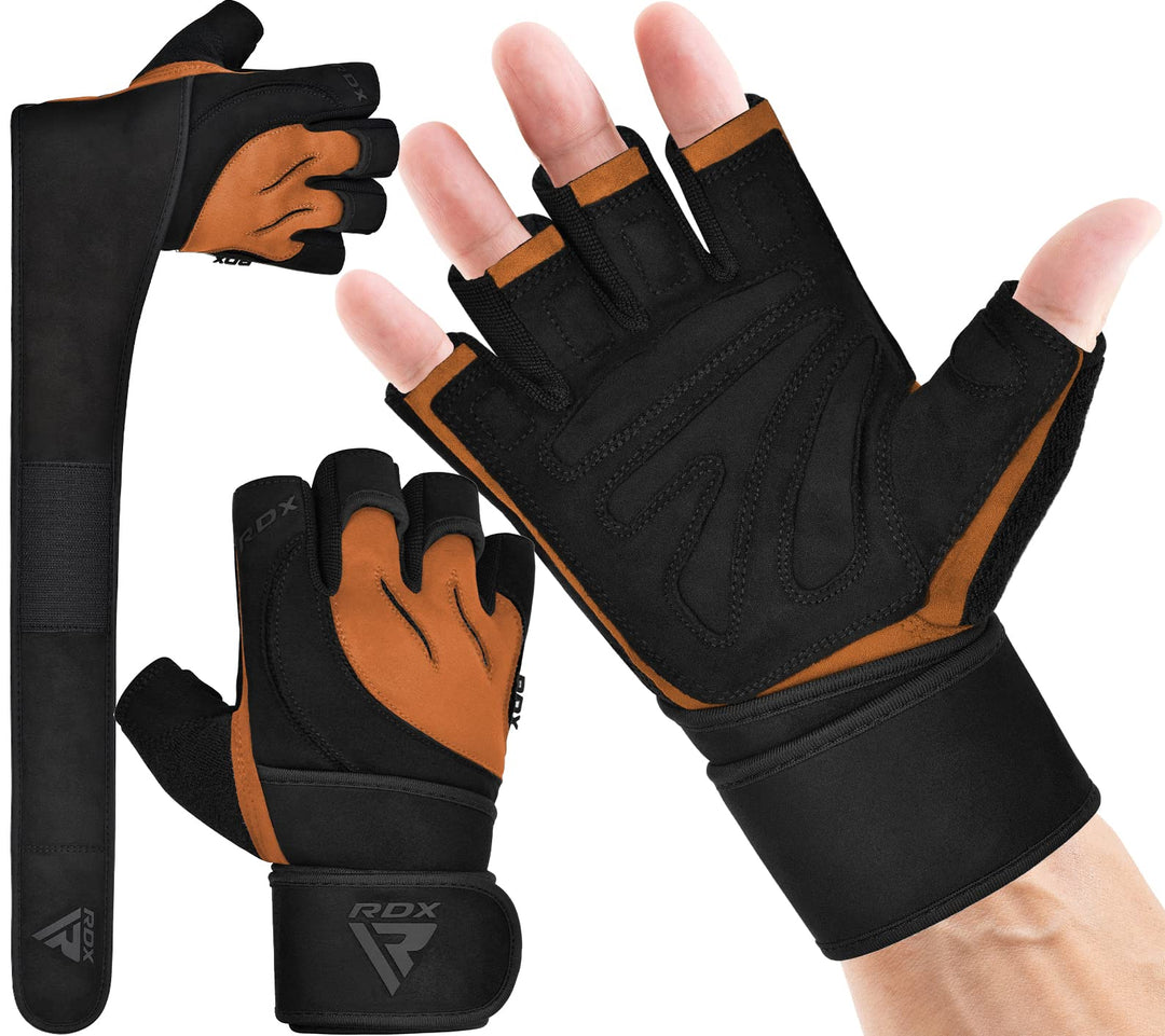 RDX Fitness Handschuhe Herren Damen, Trainingshandschuhe Krafttraining handgelenkschutz für Gewichth