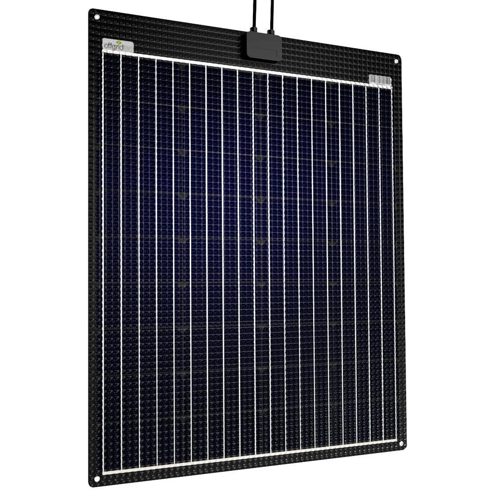 Offgridtec ETFE-AL 100W semi-flexibles 23V Solarpanel mit integrierter Aluminiumplatte V2, 100W