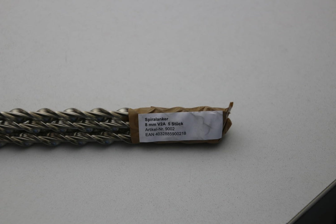 Ruberstein® Spiralanker 8 mm – 5 Stck x 1m Stange zur Risssanierung im Mauerwerk