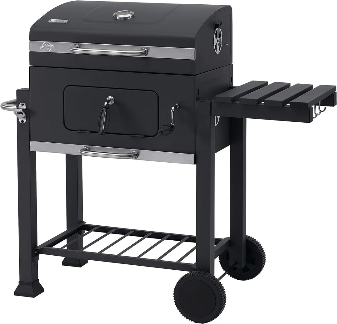 Tepro Grillwagen Toronto Click Holzkohlegrill, Anthrazit/Edelstahl &amp; Abdeckhaube passend für Tepro T
