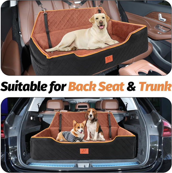 Grosse Hundesitzbank für Hunde unter 100 Pfund, Fully Detachable & Washable with Thick Cushion (schw