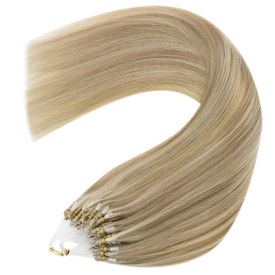 YoungSee Extensions Echthaar Microring Blond Microring Extensions Echthaar 1g 40 cm Microring Hair E