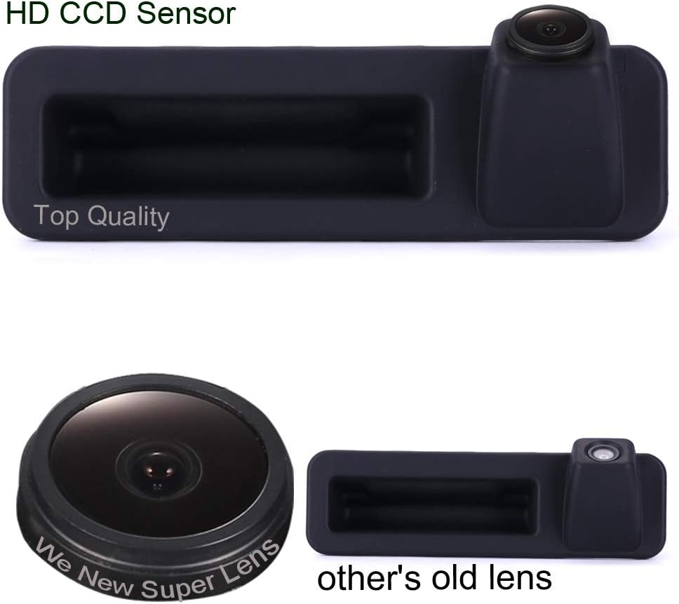 Griffleiste Auto Rückfahrkamera 1280 * 720 Pixel 1000TV Linien HD Objektiv Wasserdicht 170 ° Super W