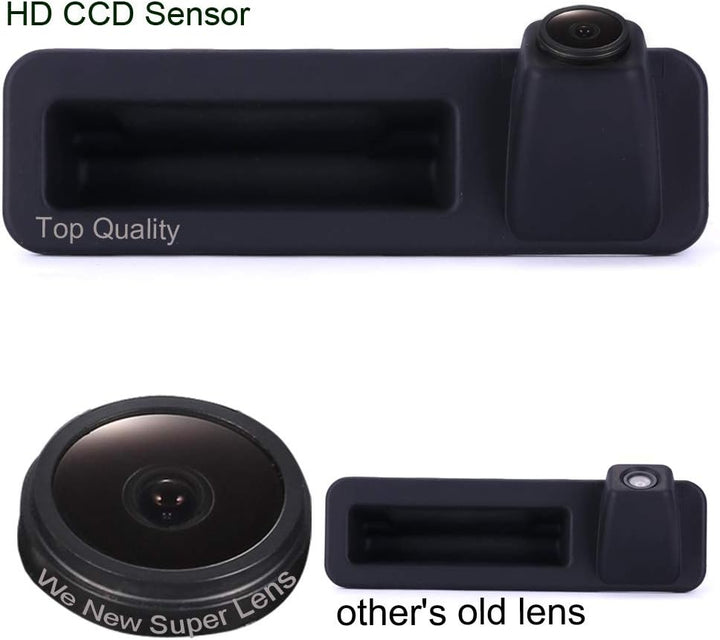 Griffleiste Auto Rückfahrkamera 1280 * 720 Pixel 1000TV Linien HD Objektiv Wasserdicht 170 ° Super W