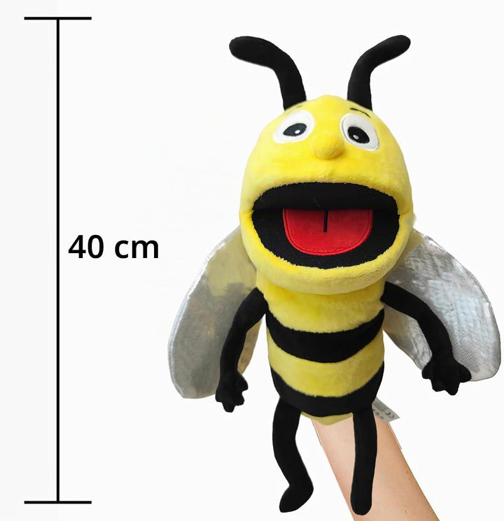 Insekten-Handpuppen für Kinder, Kleinkinder, inklusive Bienen, Schmetterlingen, Libellen usw. mit be