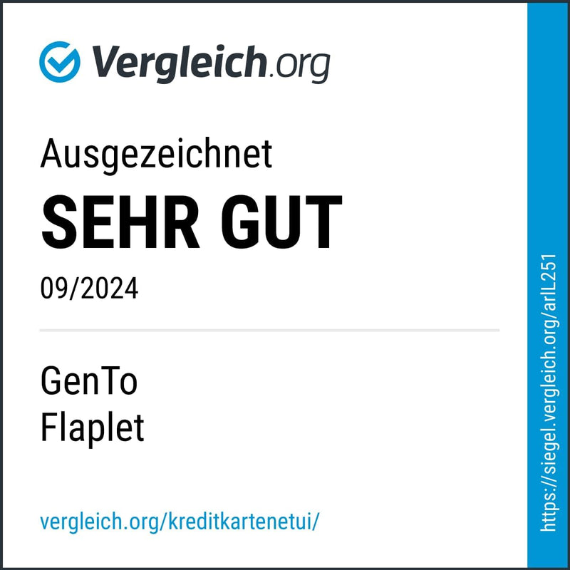 GenTo - Geldbörse mit/ohne Münzfach - TÜV geprüfter RFID NFC Schutz - Magic Wallet - Inklusive Gesch
