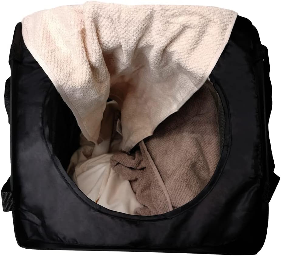 2 Stück Faltbarer Wäschekorb 36 * 36 * 56 Cm, Wäschekorb Klappbar Wäschetonne mit Henkel, Wäschebox