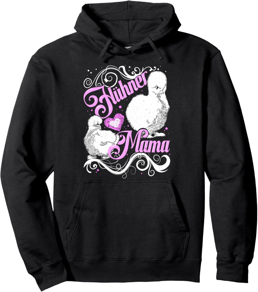 Seidenhühner Hühner Mama Motiv Silkie Chicken Seidenhuhn Pullover Hoodie